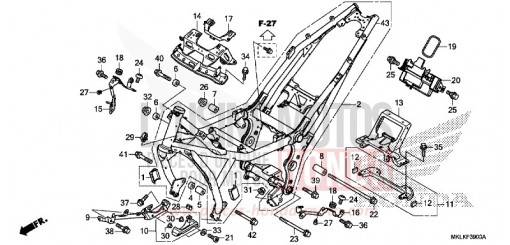 CARROSSERIE DE CHASSIS NC750SAK de 2019